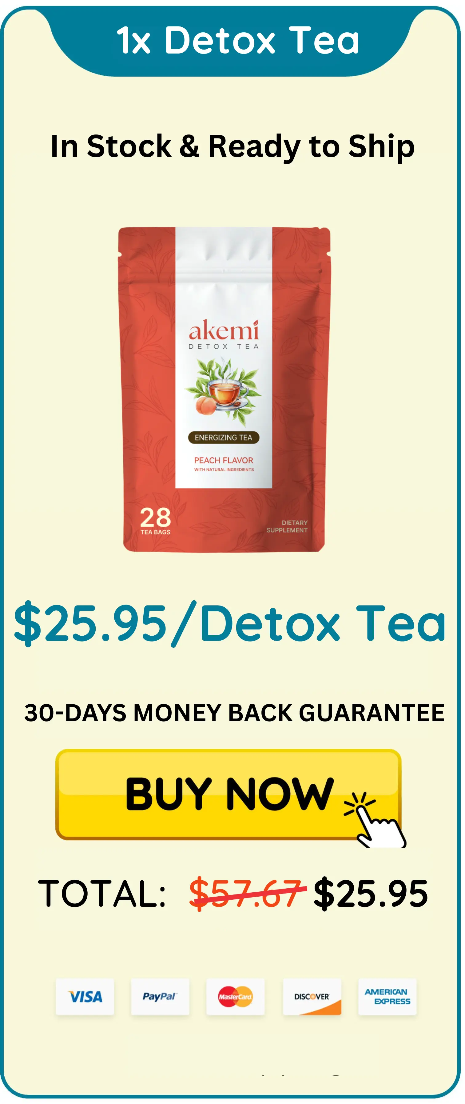 Akemi Detox Tea package 1